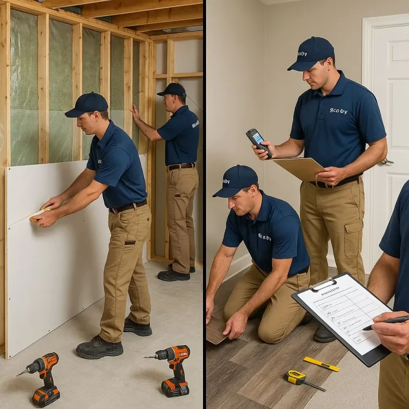 Repairs and Reconstruction process in Fairview, GA
